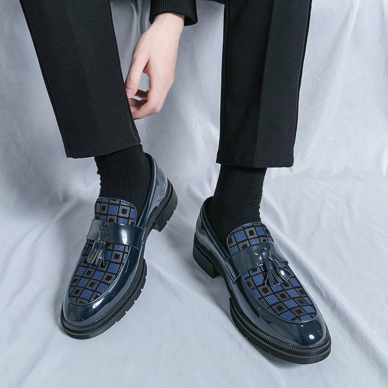 MARCELLO CHECKERED LOAFERS