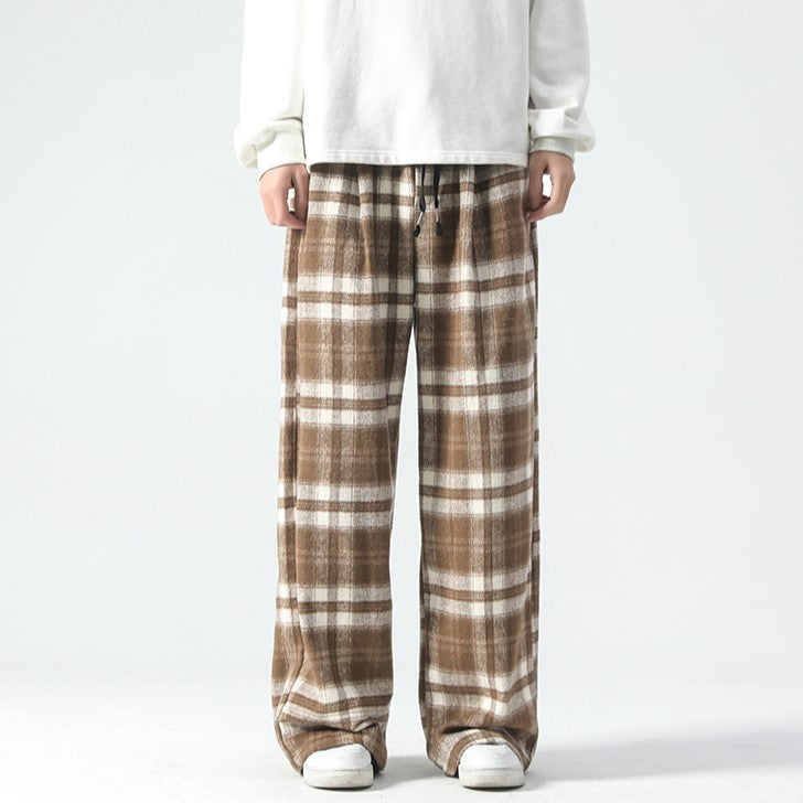 RELAXED PLAID PANTS