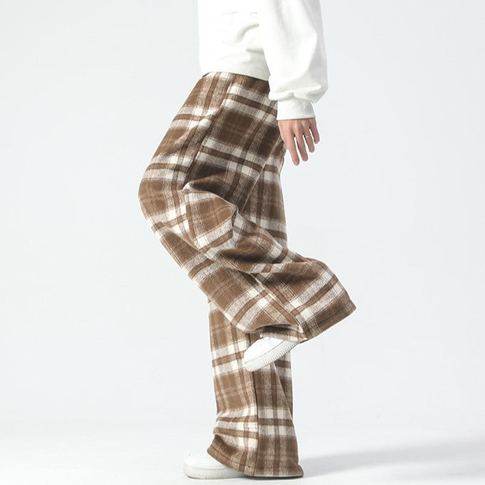 RELAXED PLAID PANTS