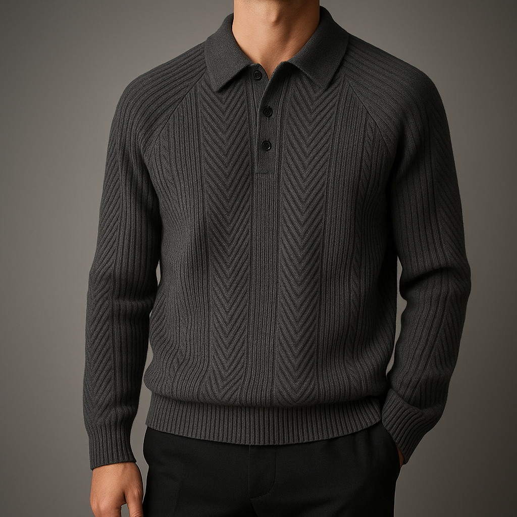 Clayton Herringbone Polo