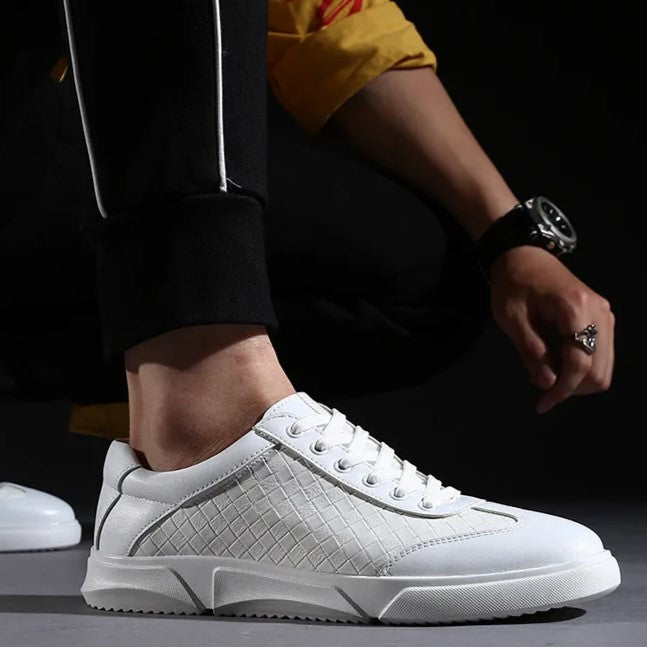 Roen Woven Leather Sneakers