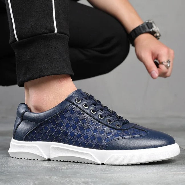 Roen Woven Leather Sneakers