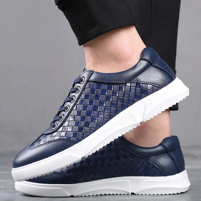 Roen Woven Leather Sneakers