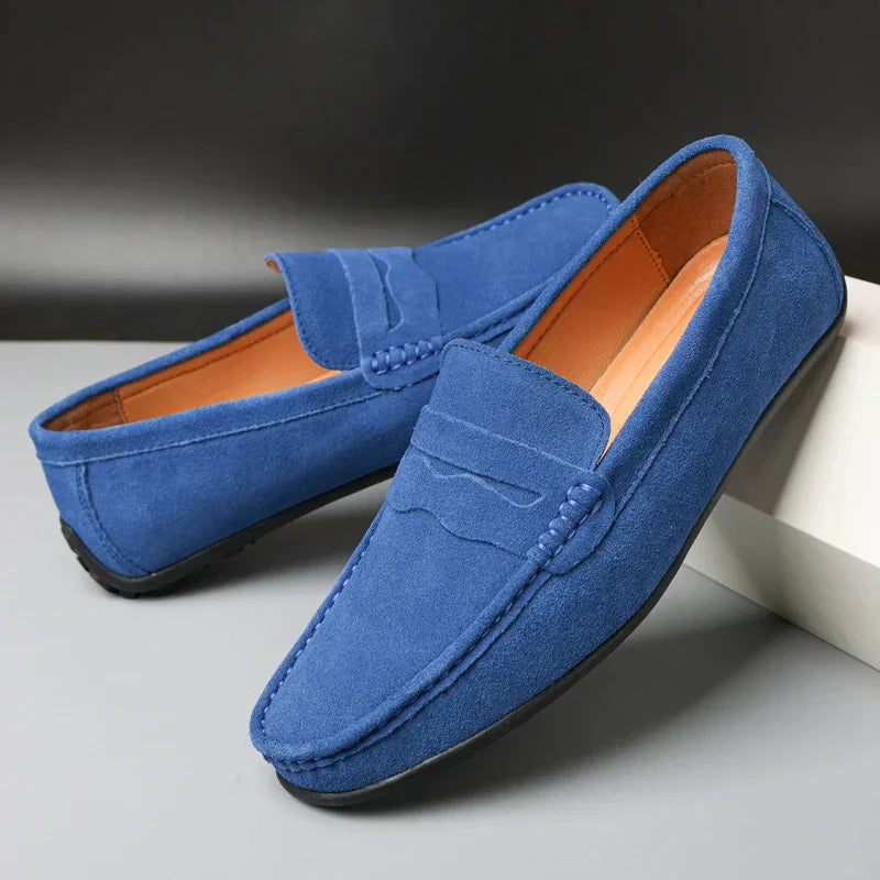 VELOCE GENUINE SUEDE LOAFERS