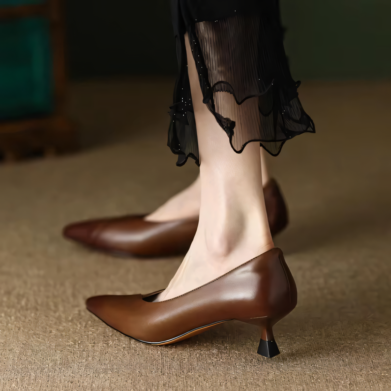 Vivara Leather Heels