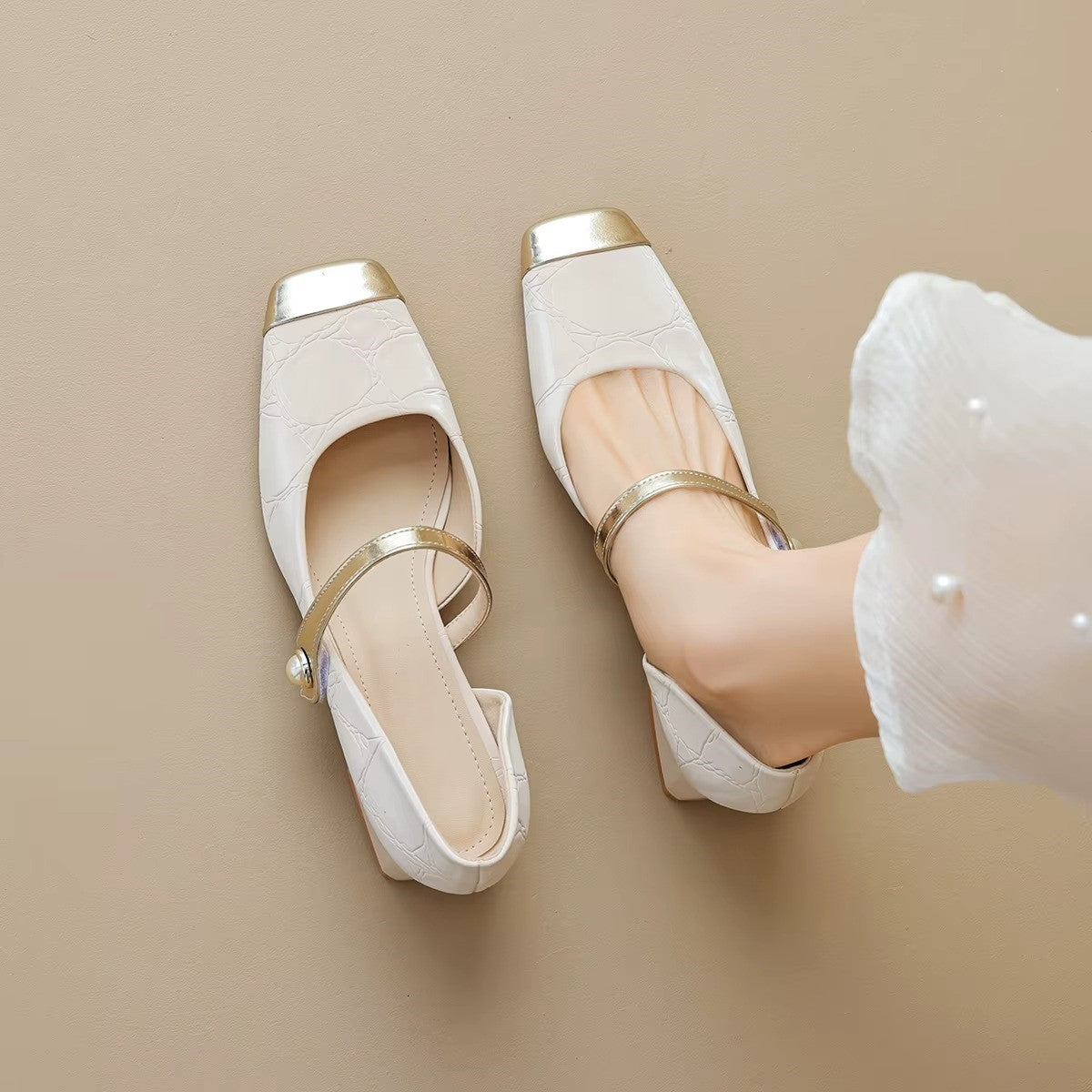 Luxford Genuine Leather Block Heels