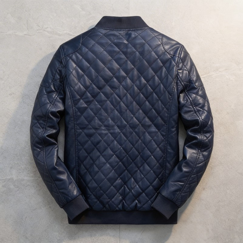 Mercer | Diamond Quilted Leather Jacket
