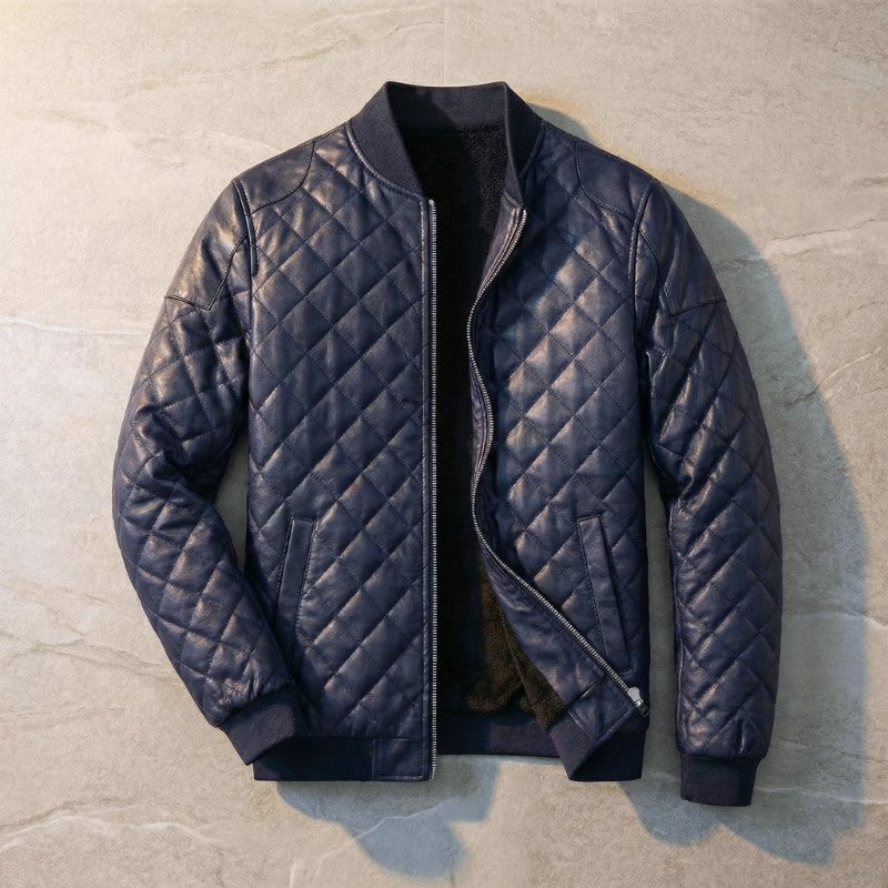 Mercer | Diamond Quilted Leather Jacket