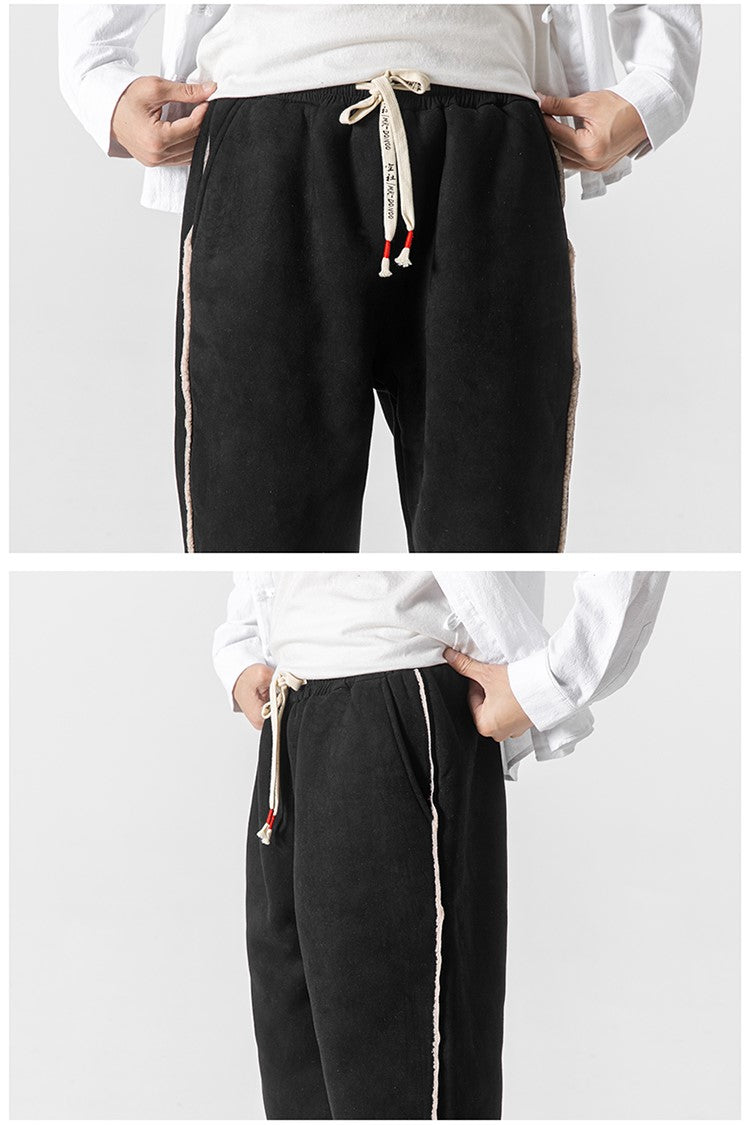 SAPPORO FUR-LINED SWEATPANTS