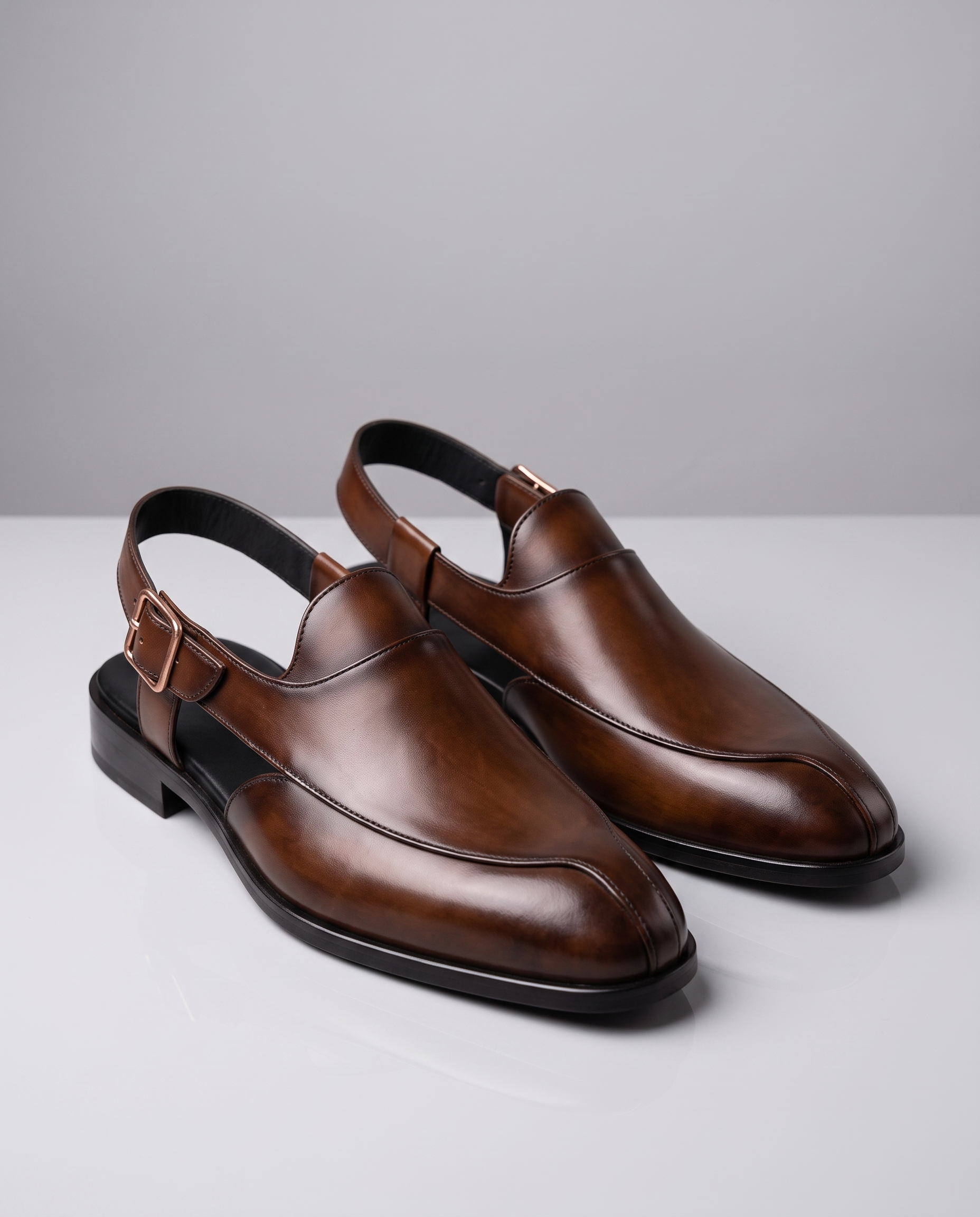 Ravello Genuine Leather Slingback Loafers