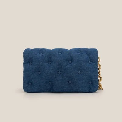 CHAIN REACTION DENIM HANDBAG