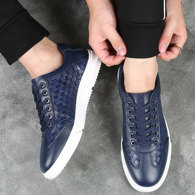 Roen Woven Leather Sneakers
