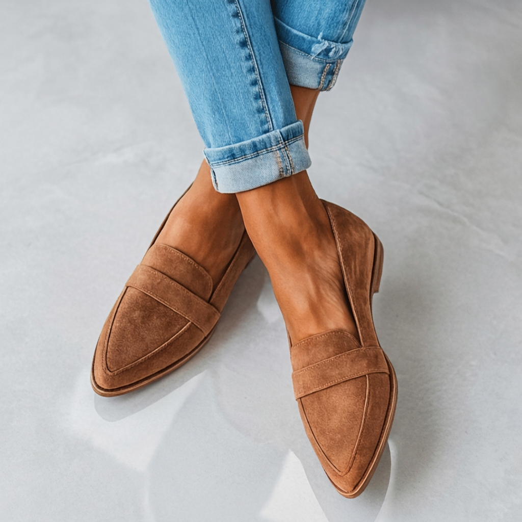 Marie Orthopedic Suede Loafers