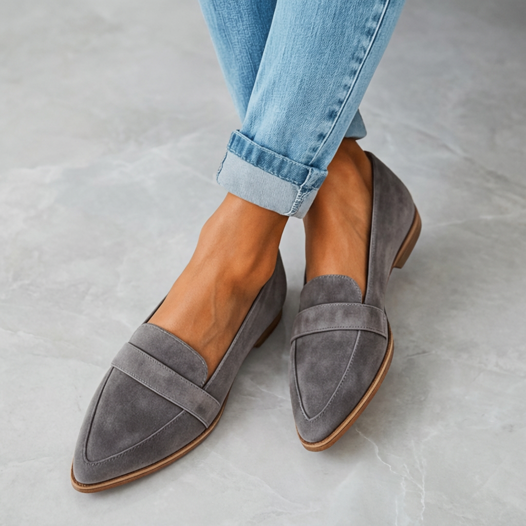Marie Orthopedic Suede Loafers