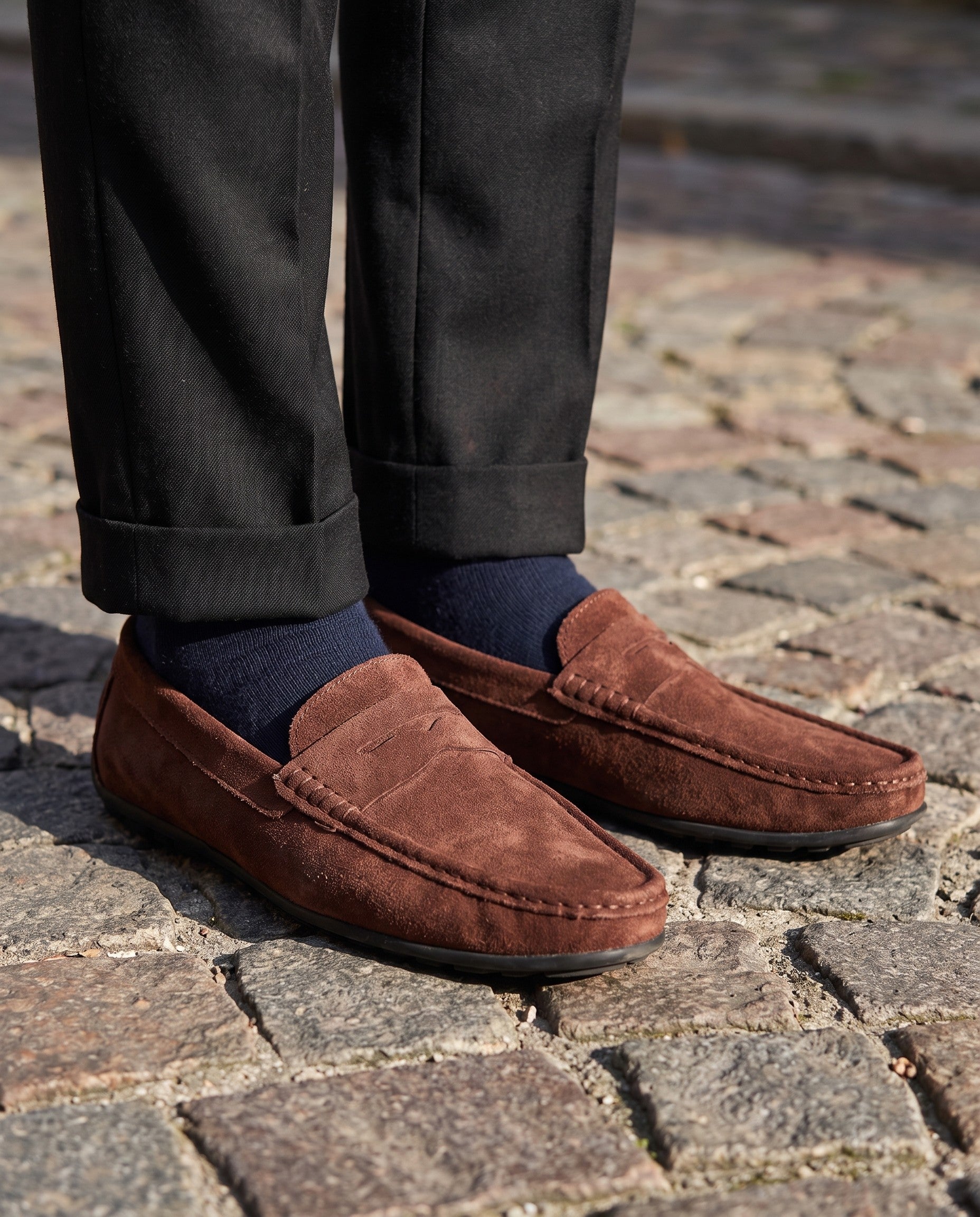 Veloce Genuine Suede Loafers
