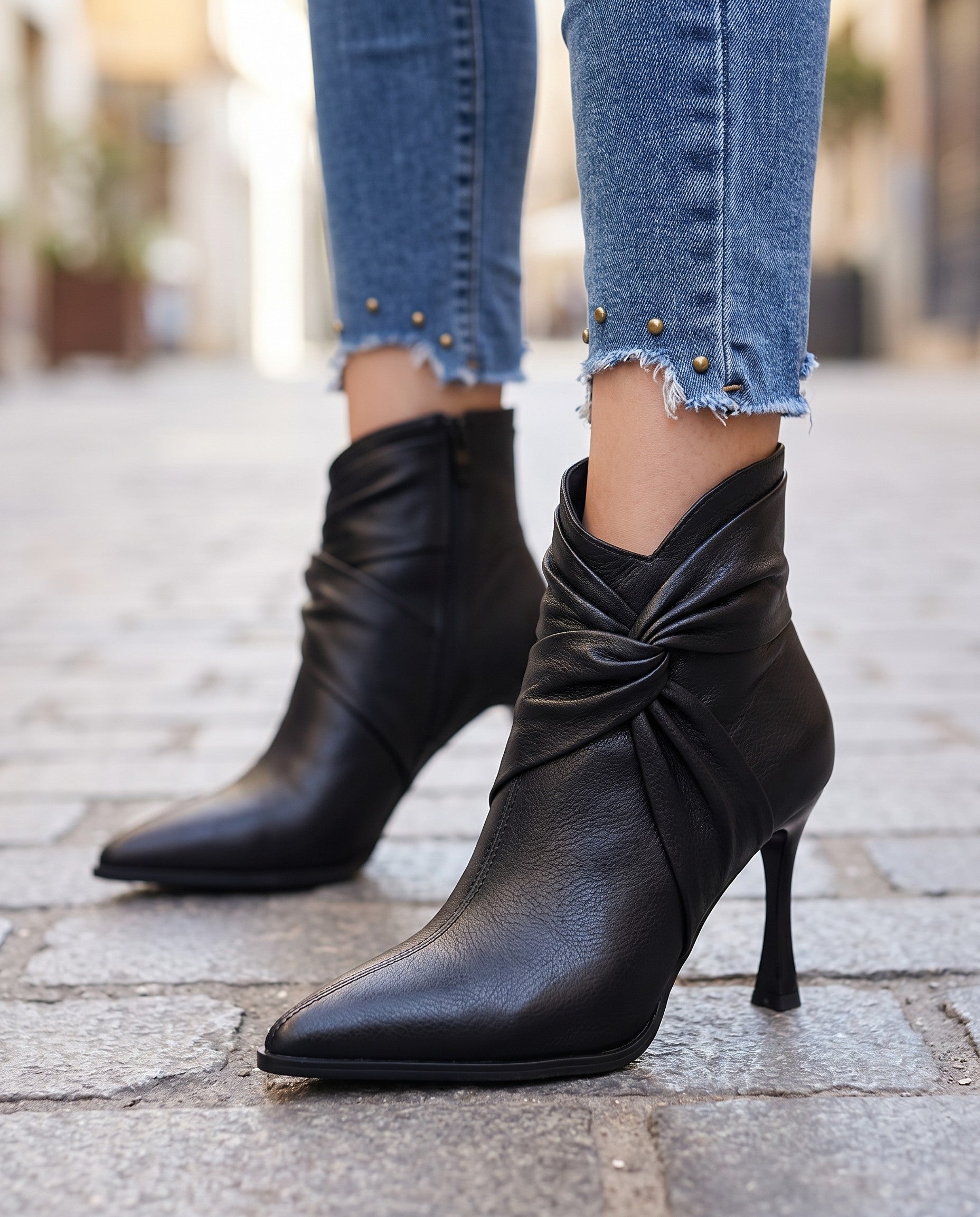 Vespera Stiletto Ankle Boots