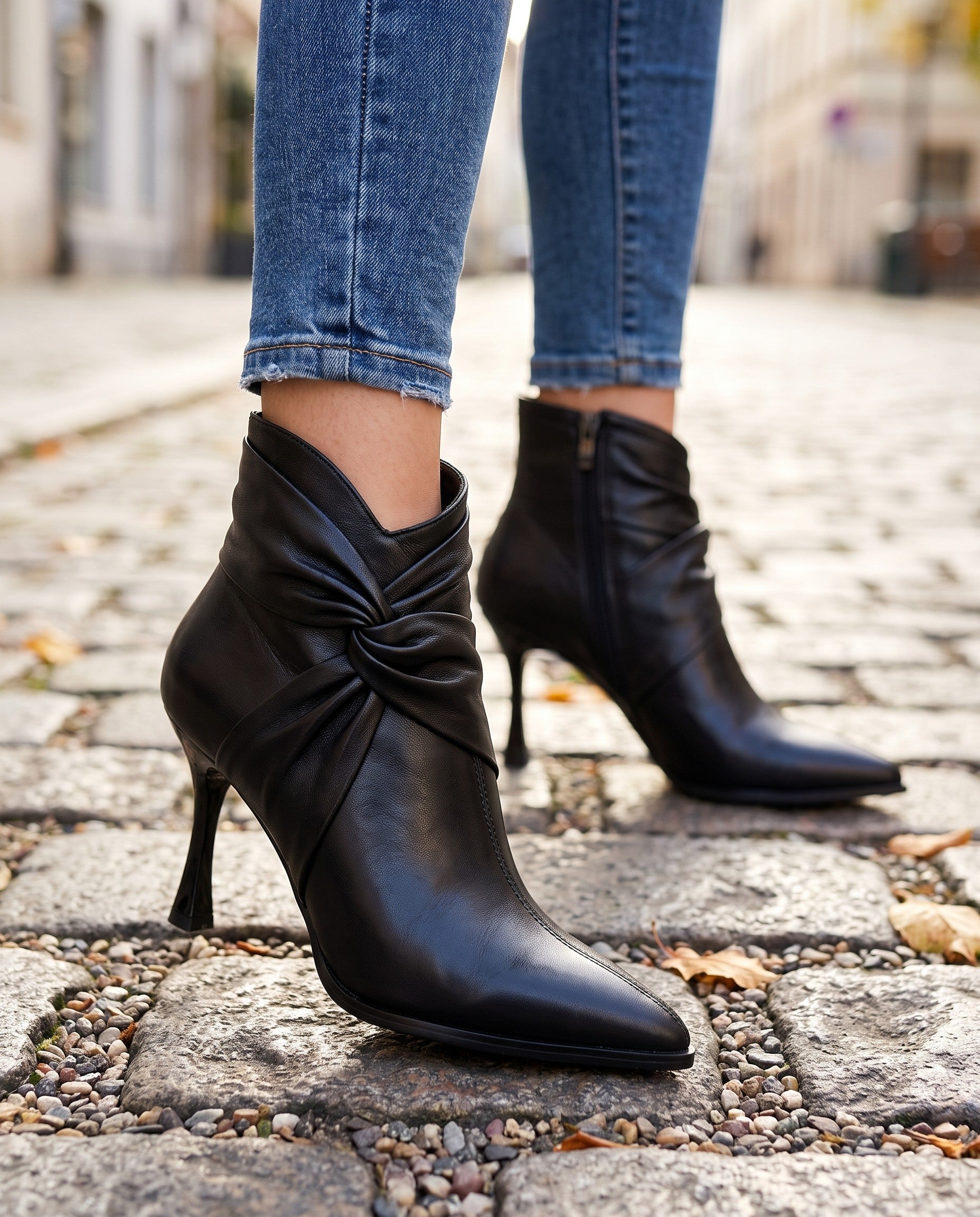 Vespera Stiletto Ankle Boots