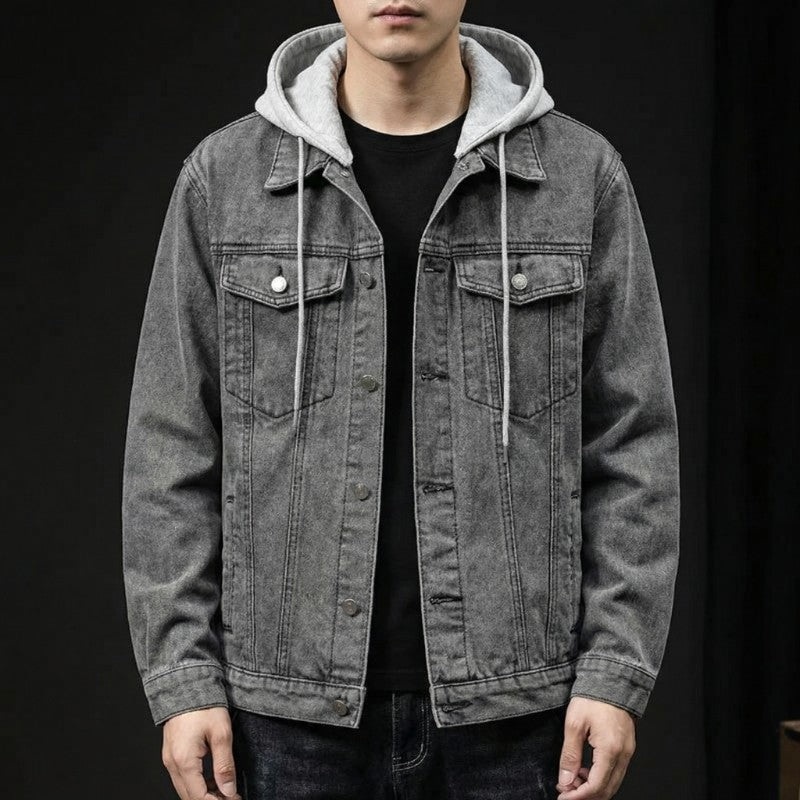 Walker | Denim Hooded Jacket