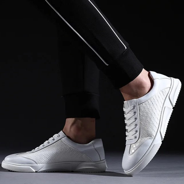 Roen Woven Leather Sneakers
