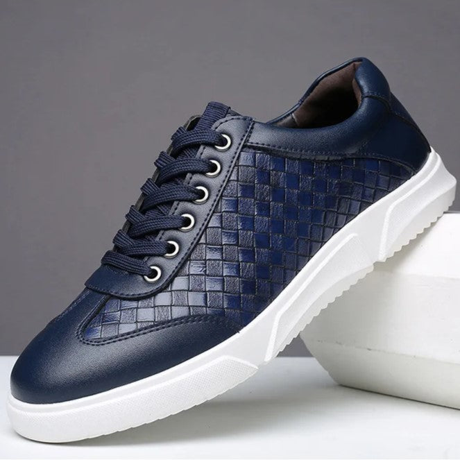Roen Woven Leather Sneakers